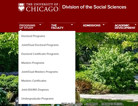 芝加哥大学社会科学学院有哪些专业？