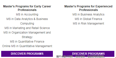 纽约大学商学院一年制硕士有哪些？