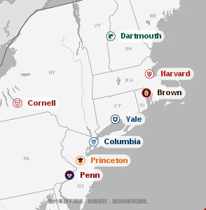 波士顿周围的常春藤大学有哪些？